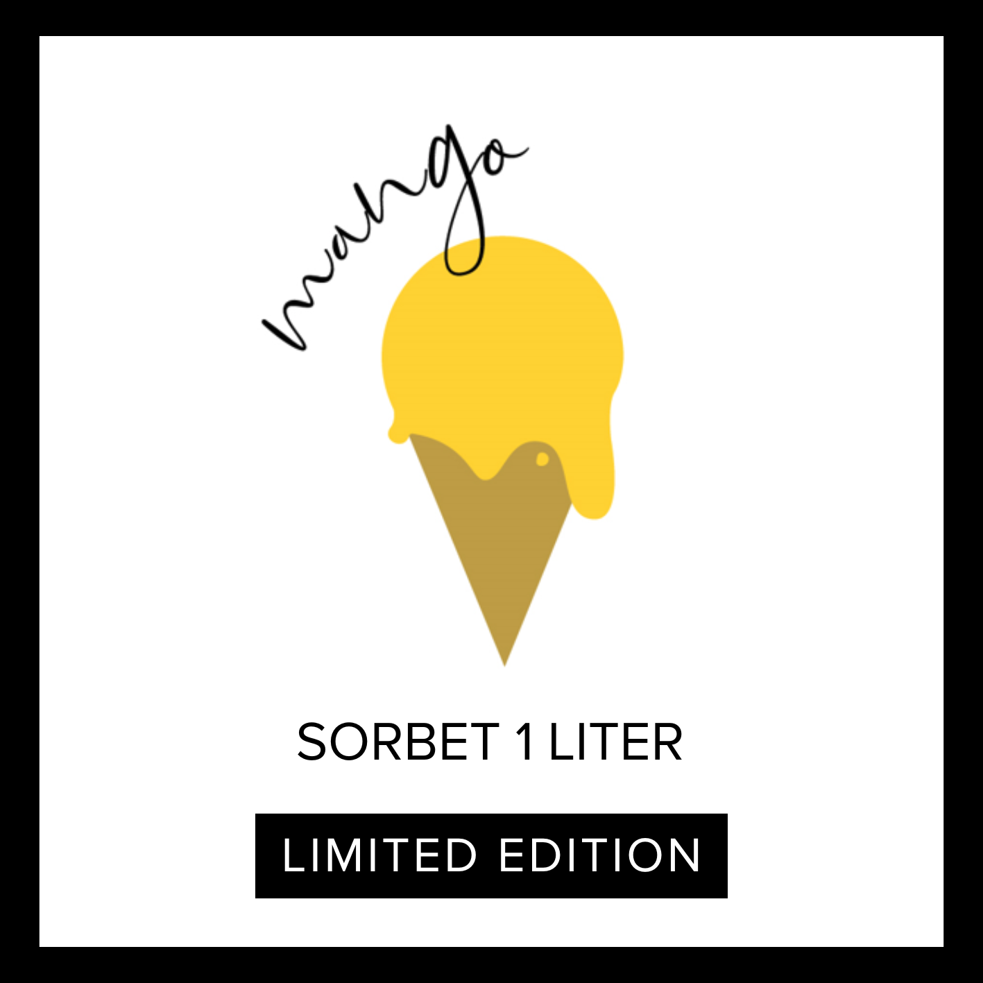 Limited Edition! **Mango sorbet 1L**
