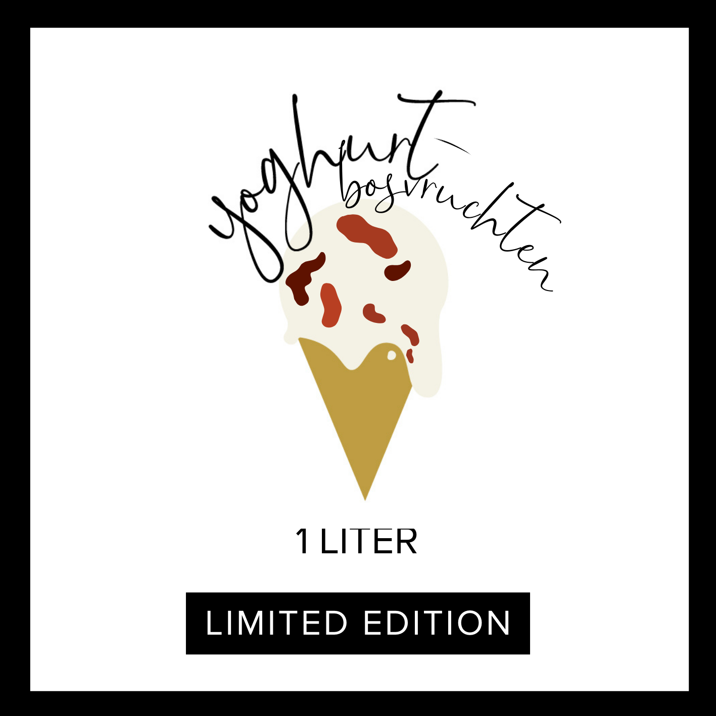 Limited edition! **Yoghurt met bosvruchten 1L**