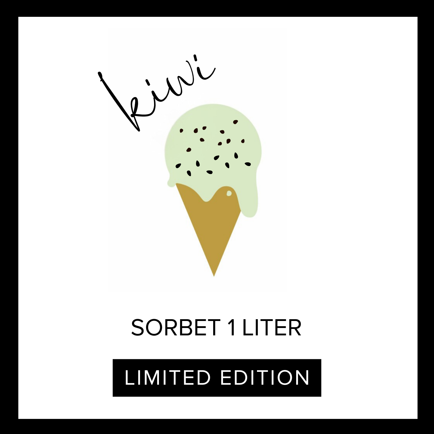 Limited Edition! **Kiwi sorbet 1L**
