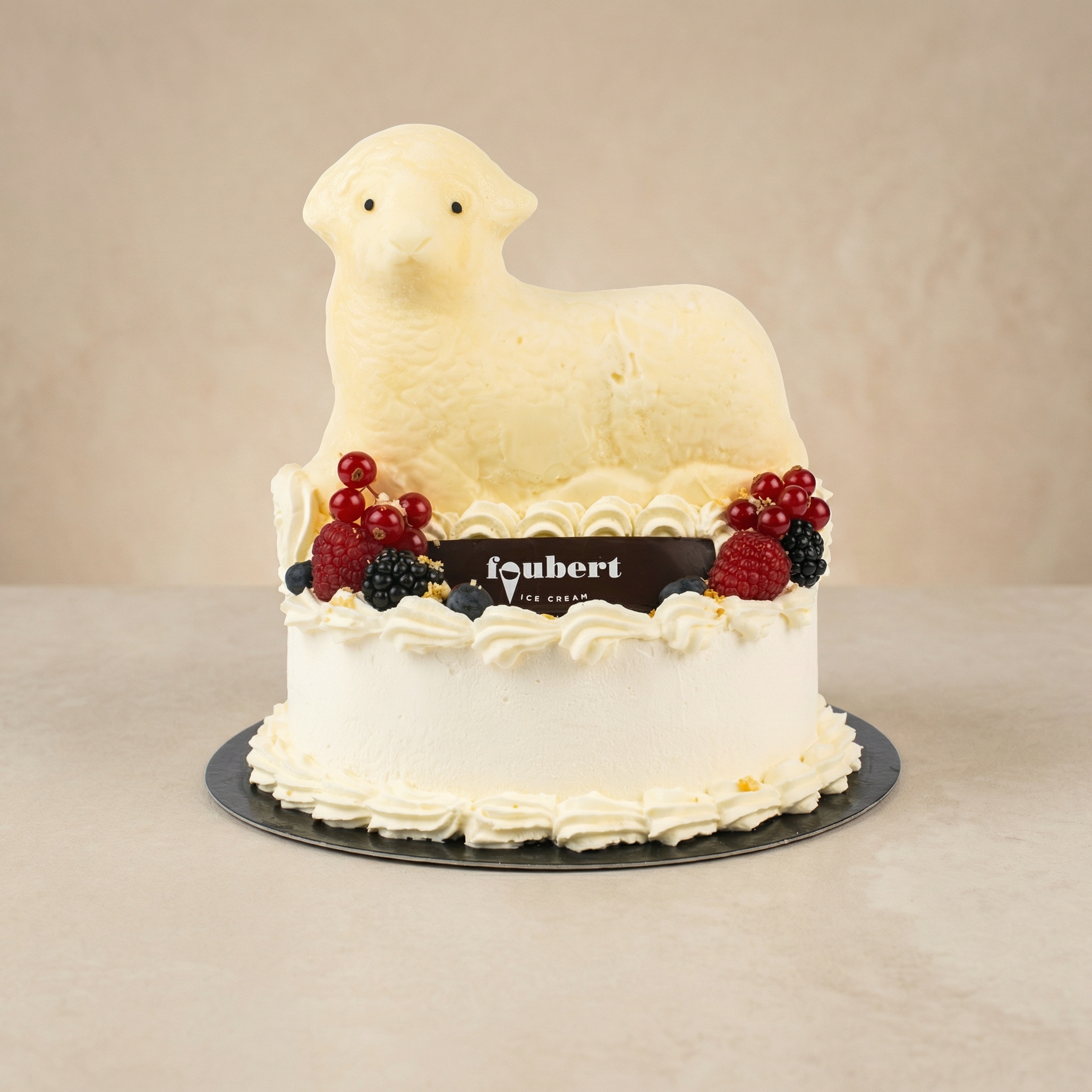 IJslam woudvruchten slagroom