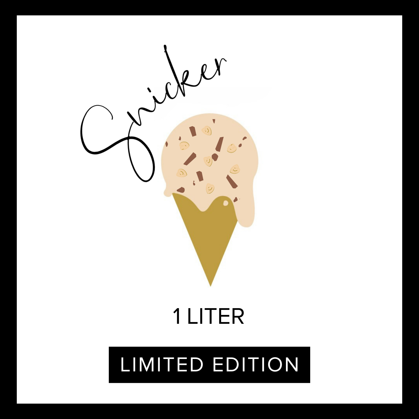 Limited Edition! **Snicker ijs 1L**