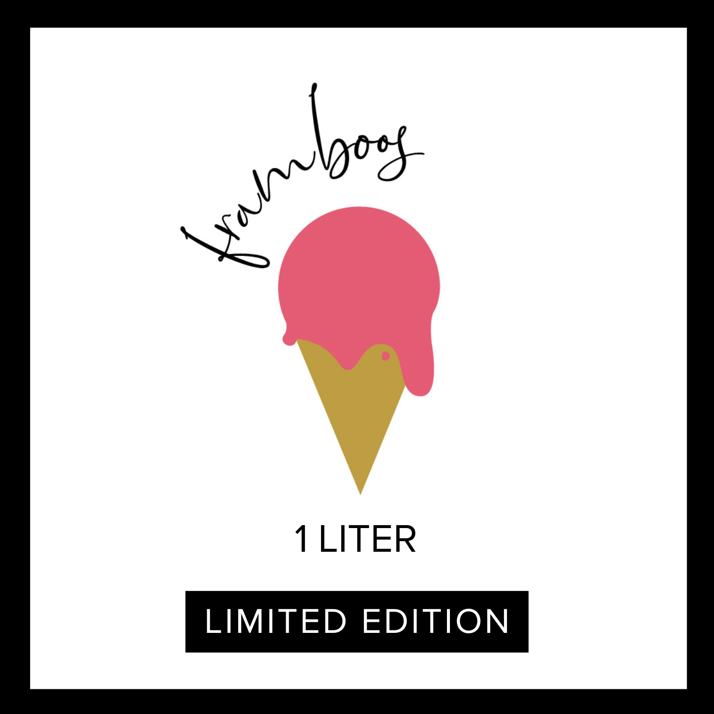 Limited Edition! **Framboos sorbet 1L**