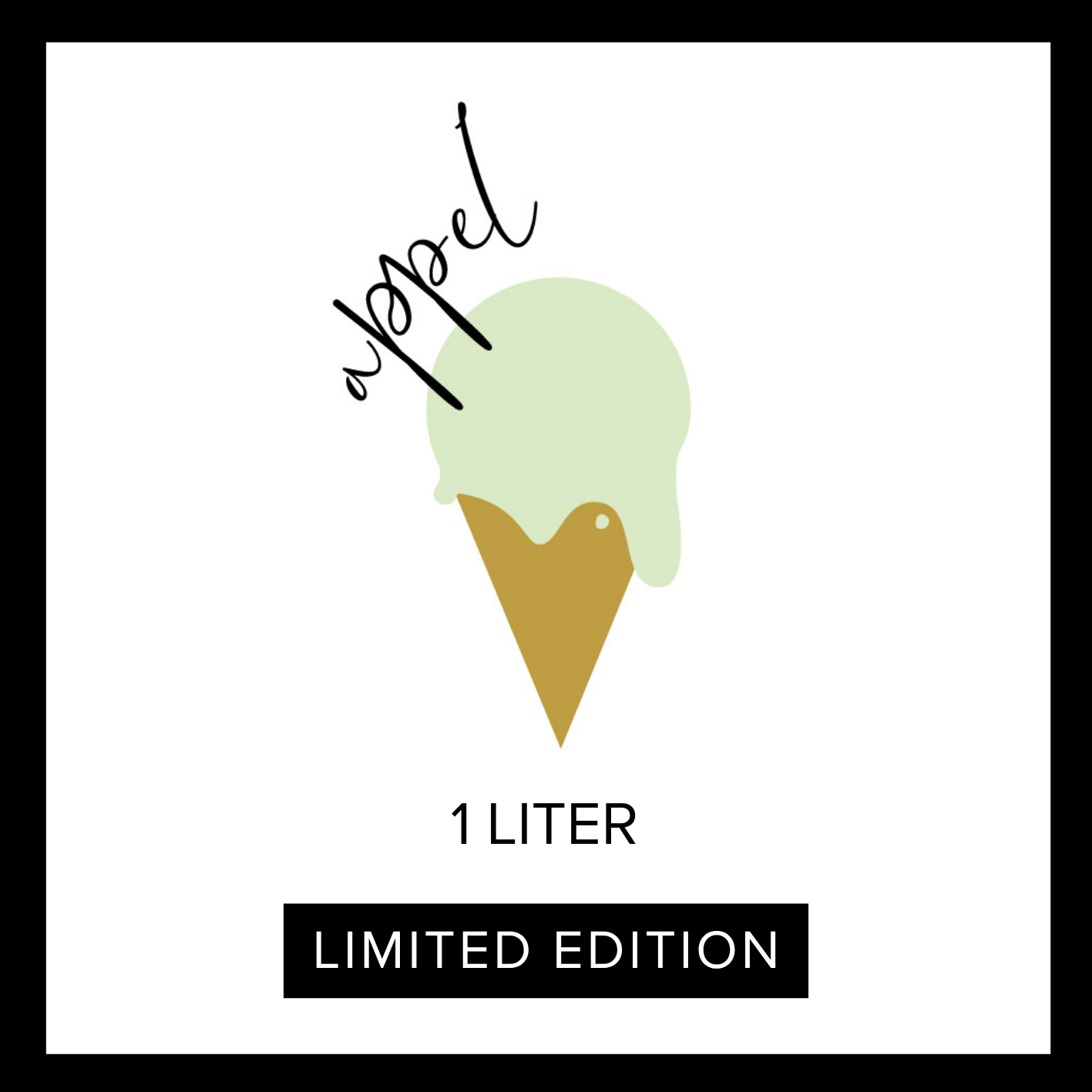 Limited Edition! **Appel sorbet 1L**